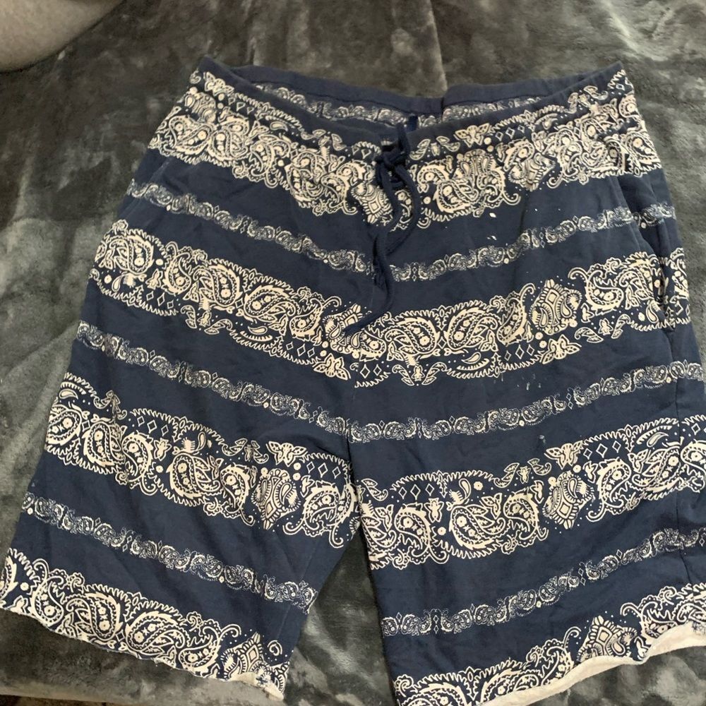 Vintage bandana shorts vintage army flag shorts